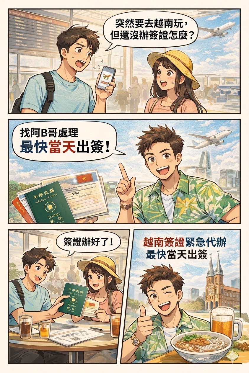 VIP快速緊急【越南簽】急件費用如何計算?早上送件 → 下午出簽 • 急件費用:$3600 ! - 啊b哥越南暗黑團旅遊